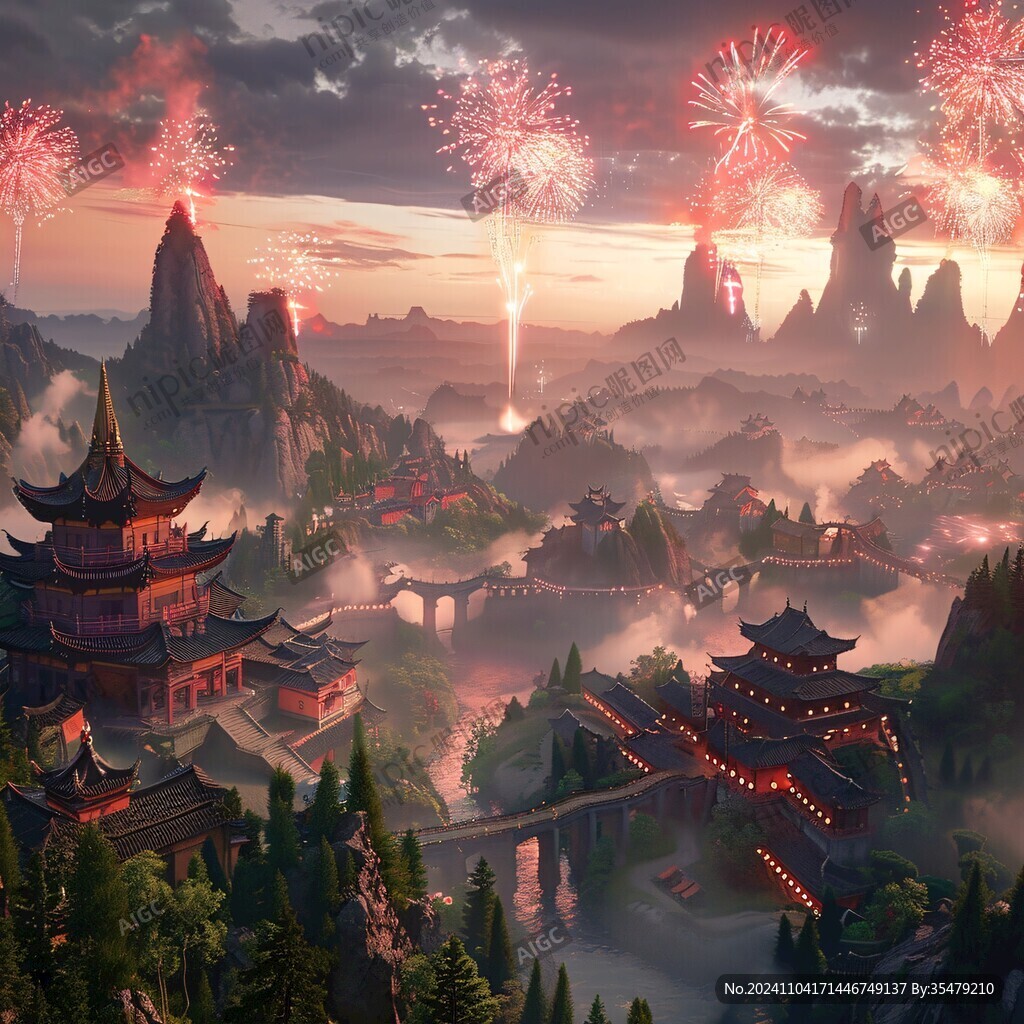 中國風(fēng)場景