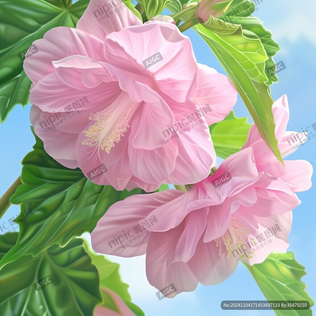 芙蓉花效果圖