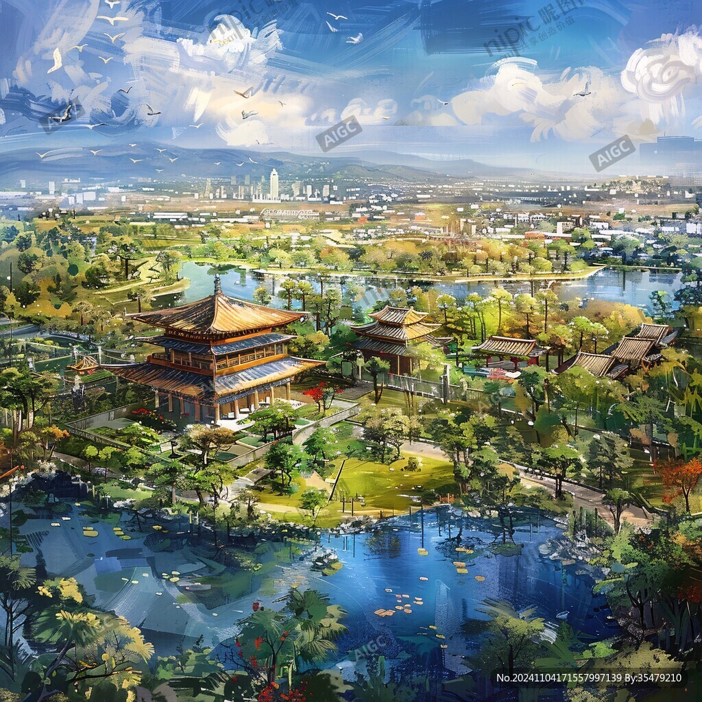 大明宮插畫