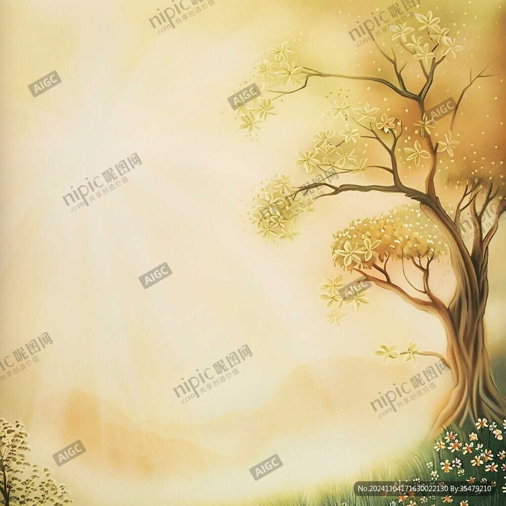 樹紋漸變背景