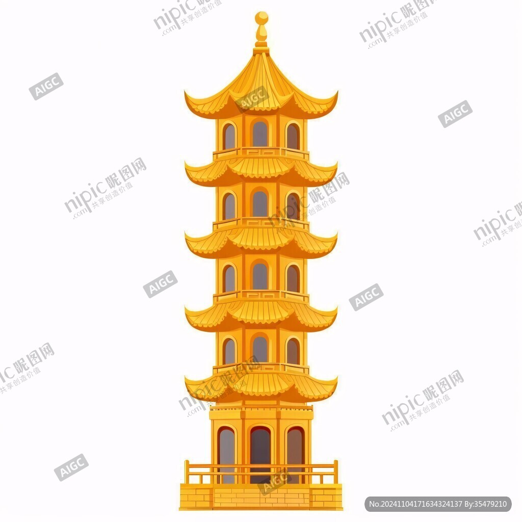 萬壽塔插畫