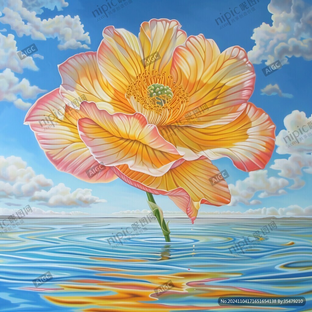 3d立體花卉油畫