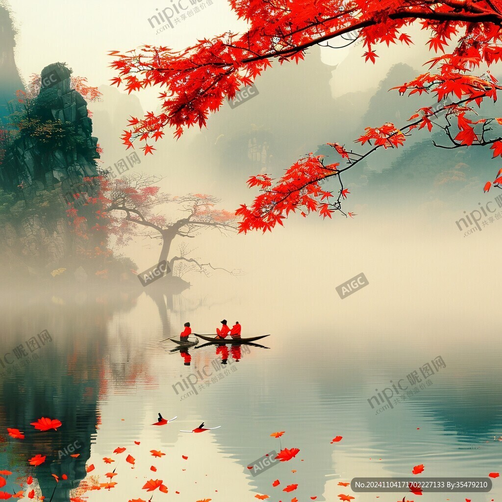 丹楓漁火
