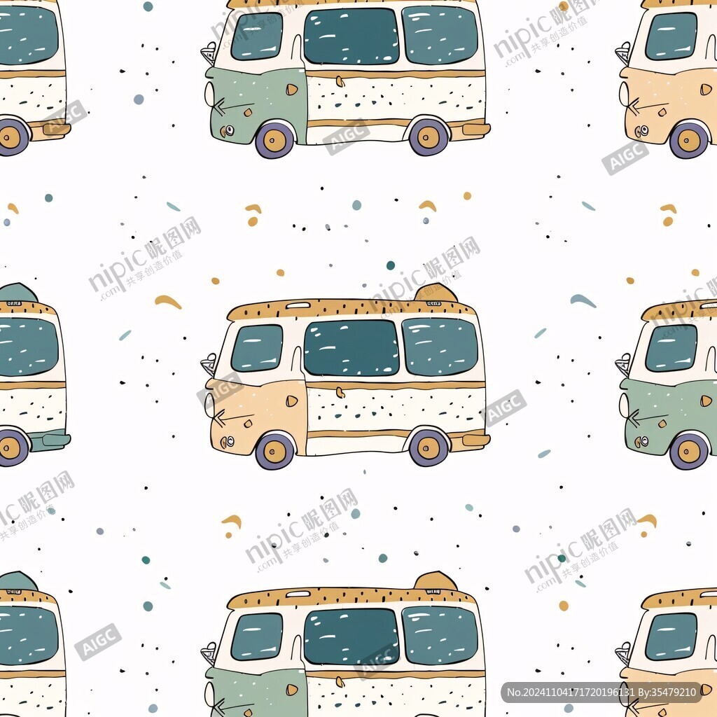 卡通小汽車圖案