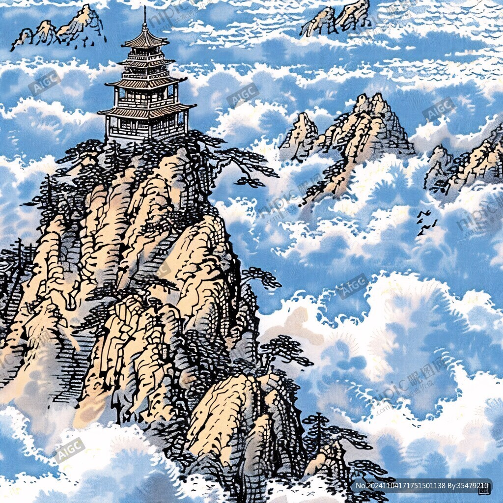 九天樓插畫