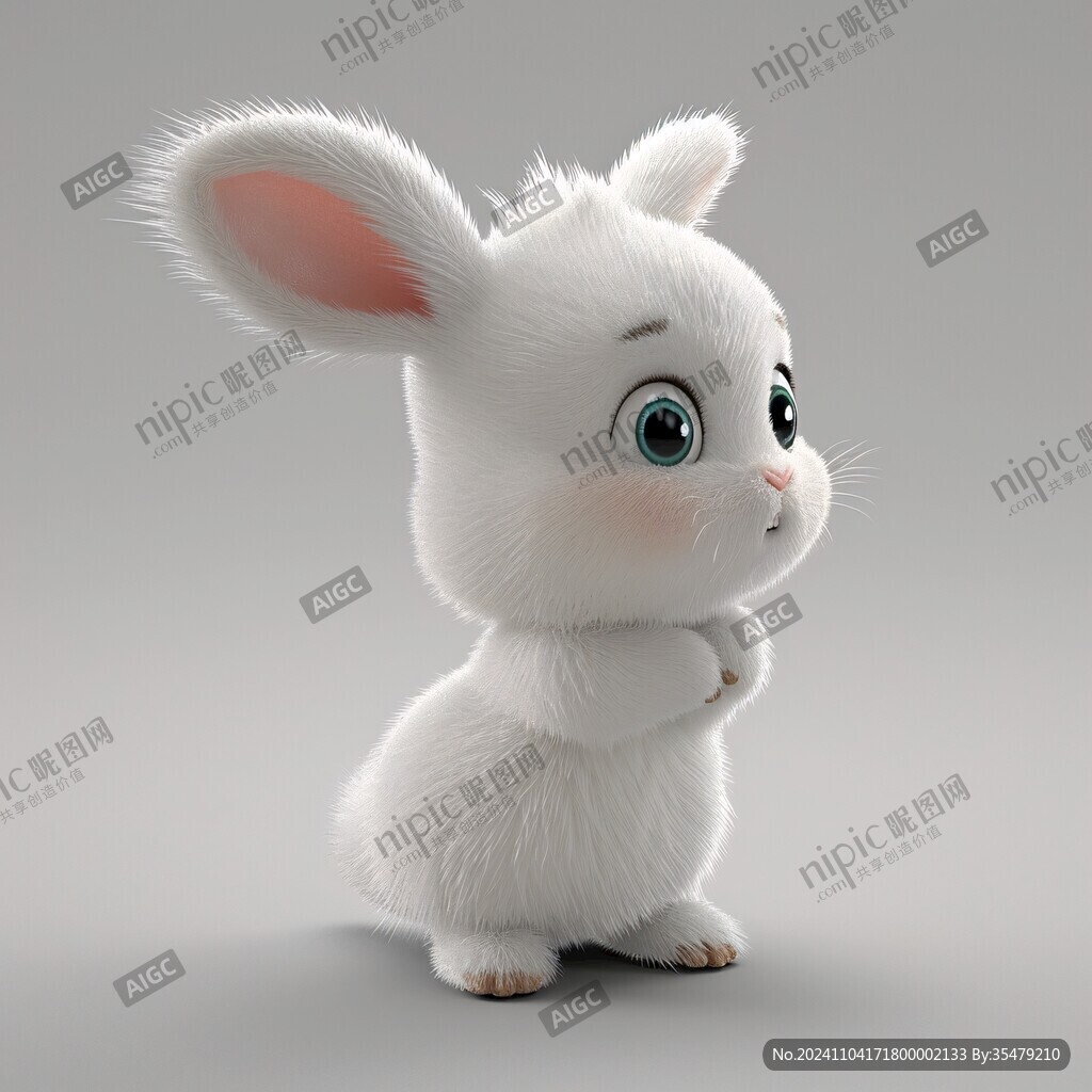 3d卡通兔子