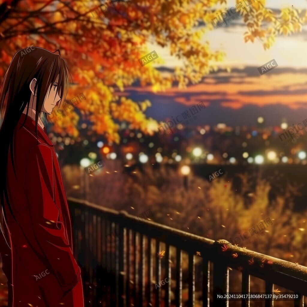 琴鍵紅葉圖片