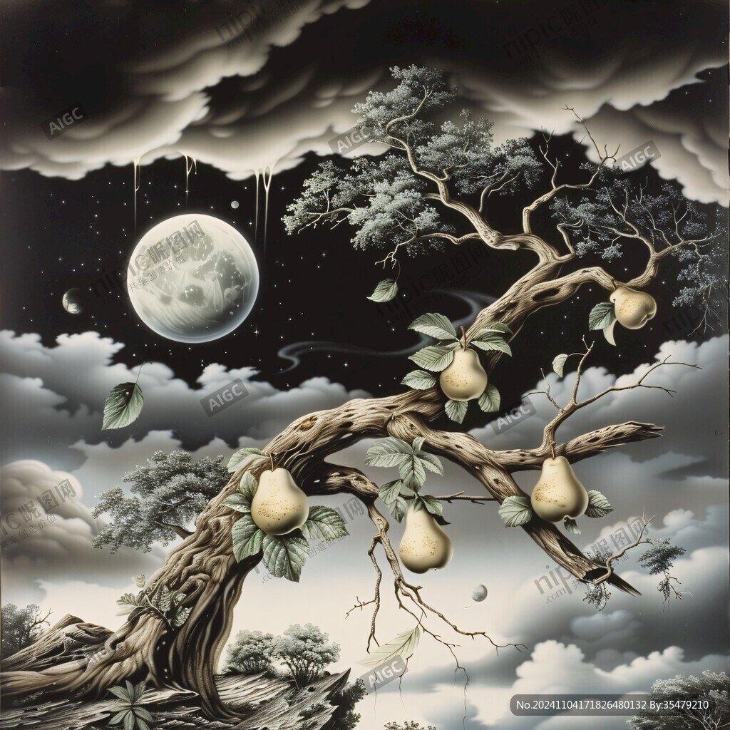 夢幻夜晚立體畫