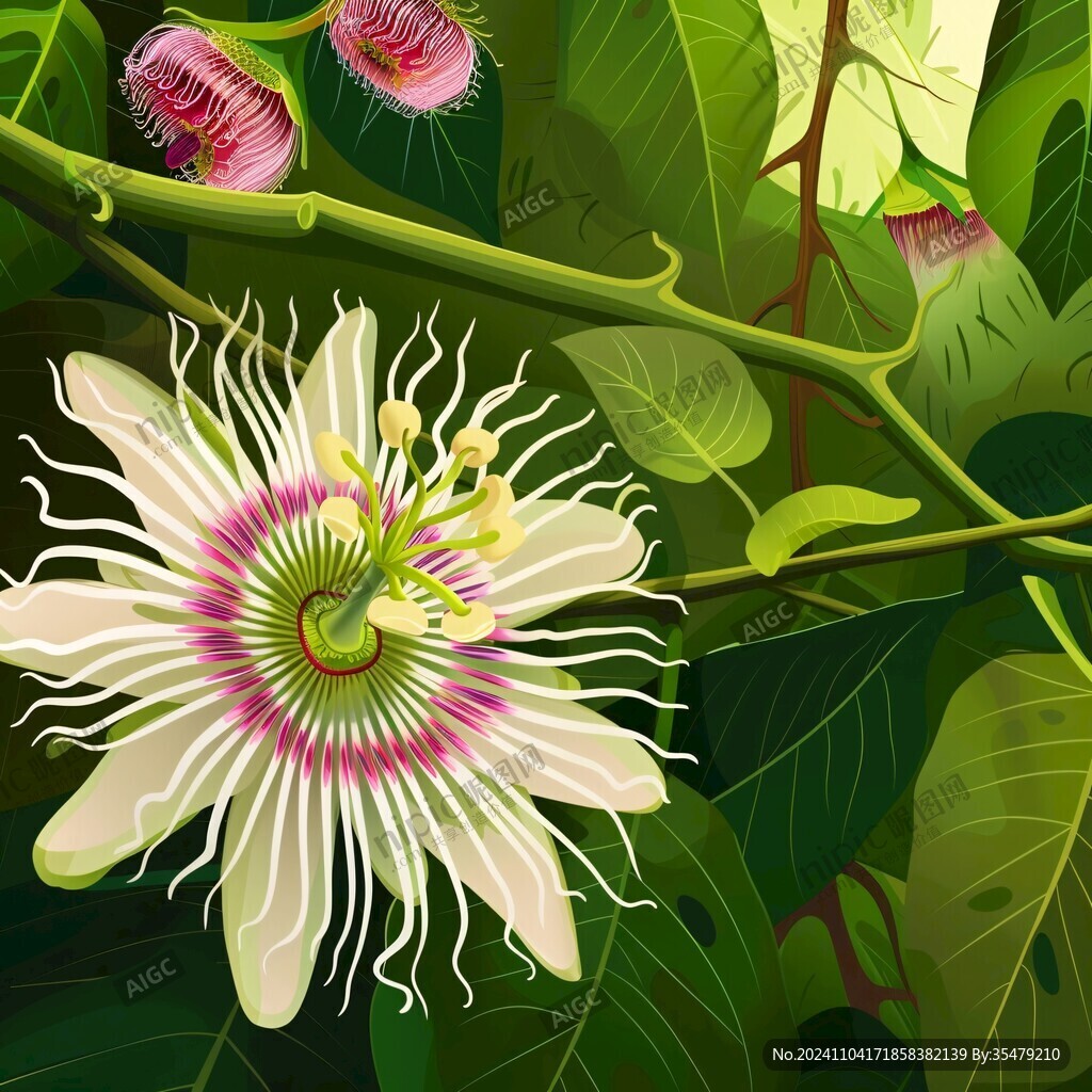 菩提樹花插畫