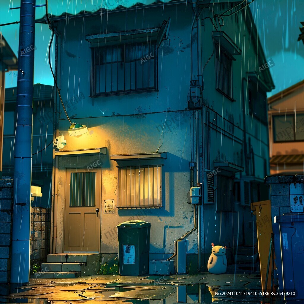 動漫場景插畫