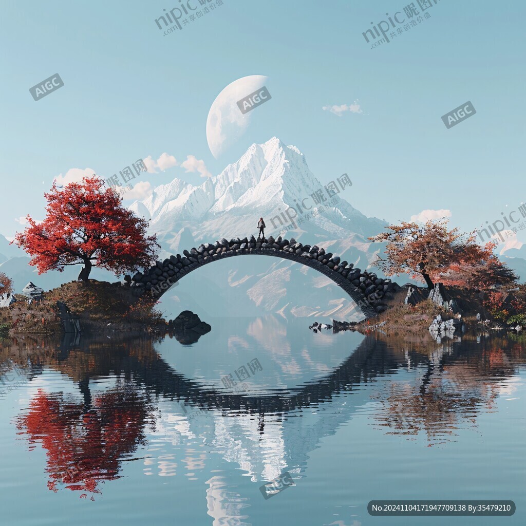 串月橋插畫