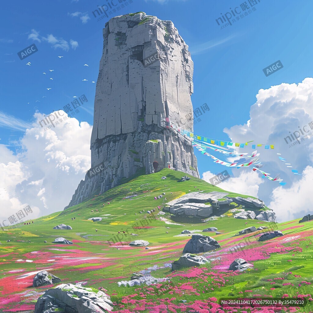 3d懸浮小山