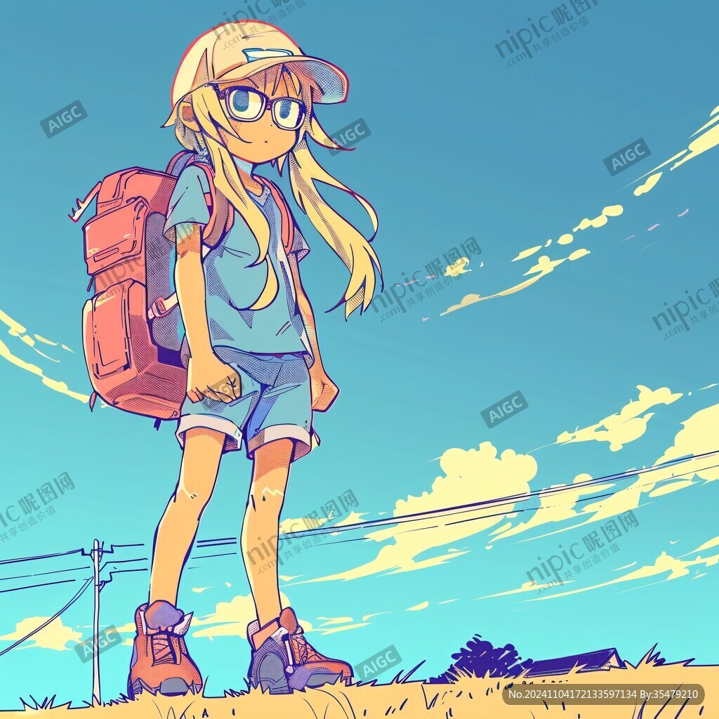 漫畫女孩插畫