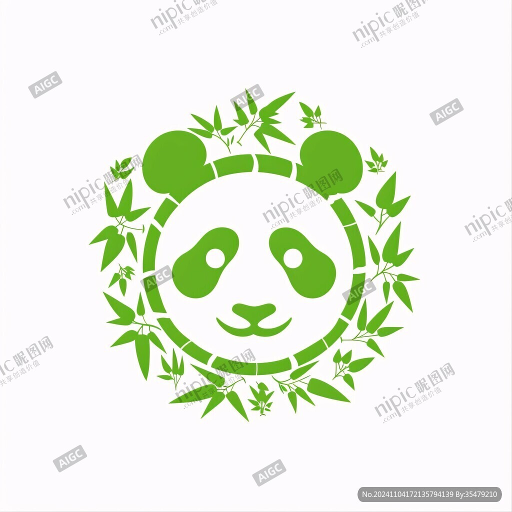 熊貓動物logo