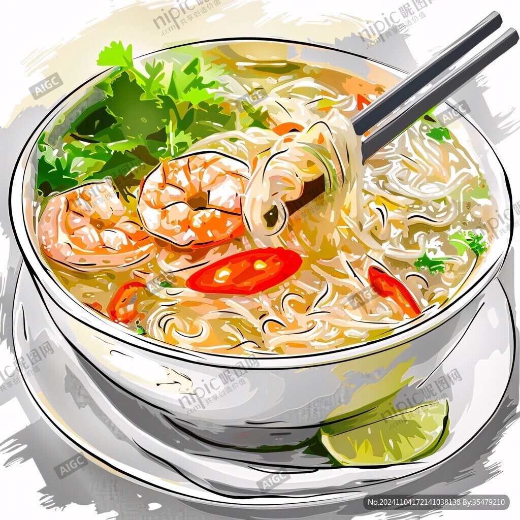 蝦子面插畫(huà)