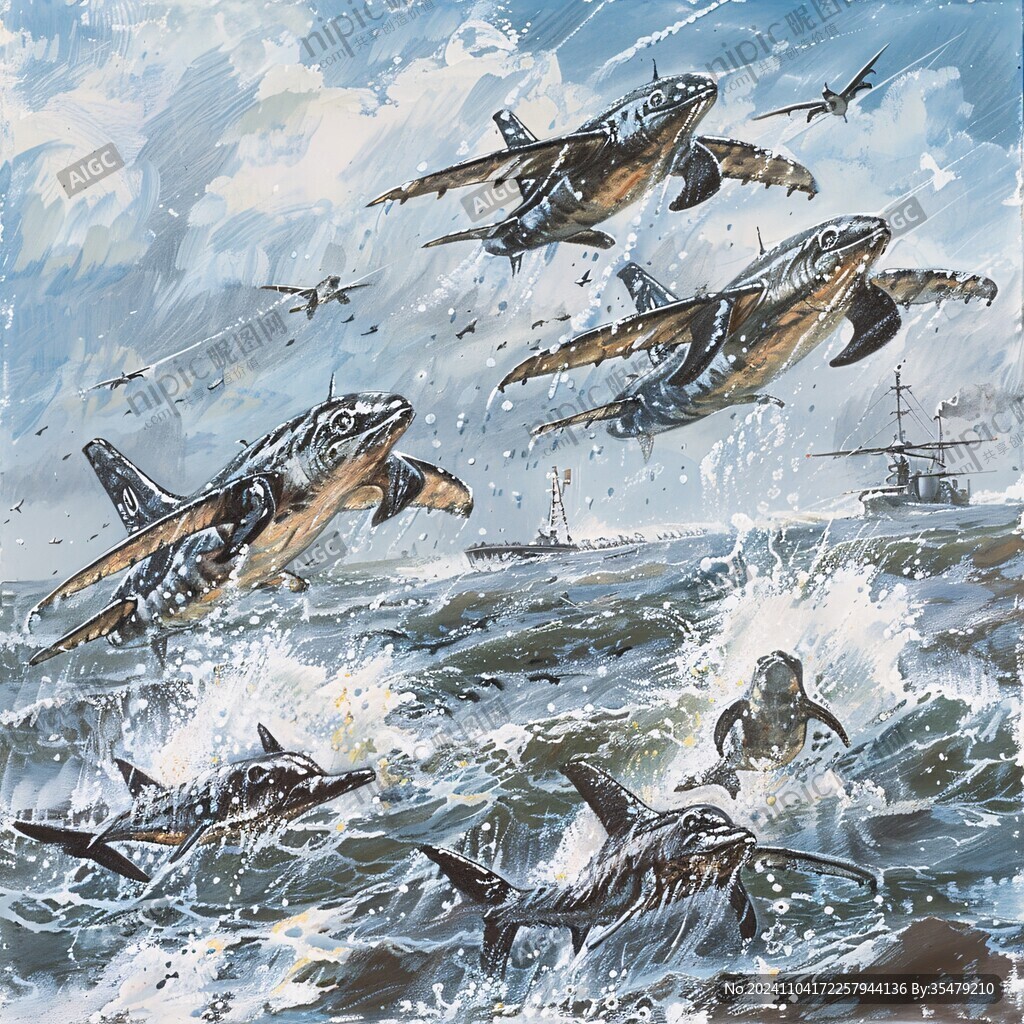 海軍動物插畫