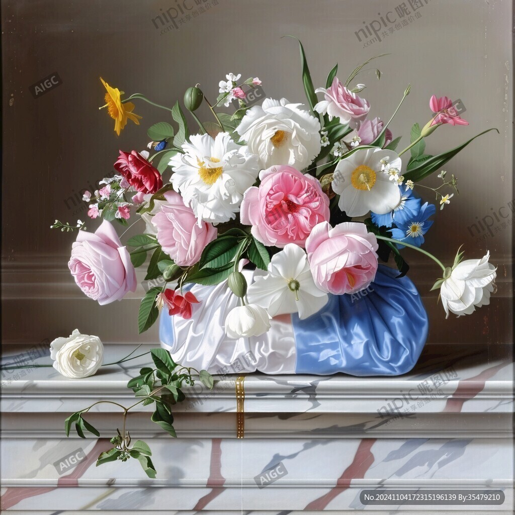 3d立體花卉油畫