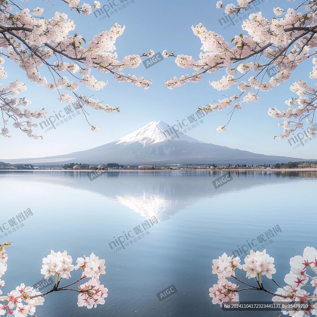 富士山櫻花