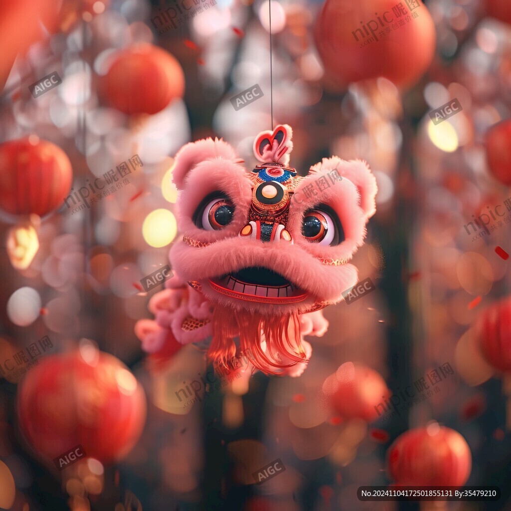 獅子舞獅花燈