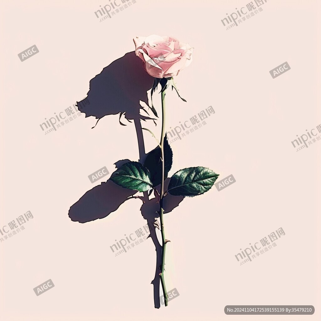 一支玫瑰花朵鮮花