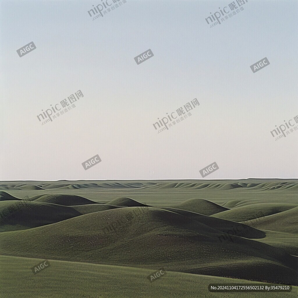 起伏連綿的草地
