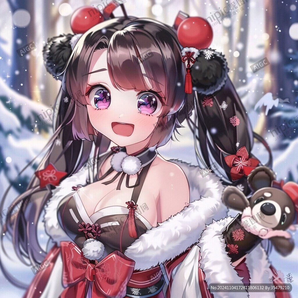 圣誕老人萌女孩
