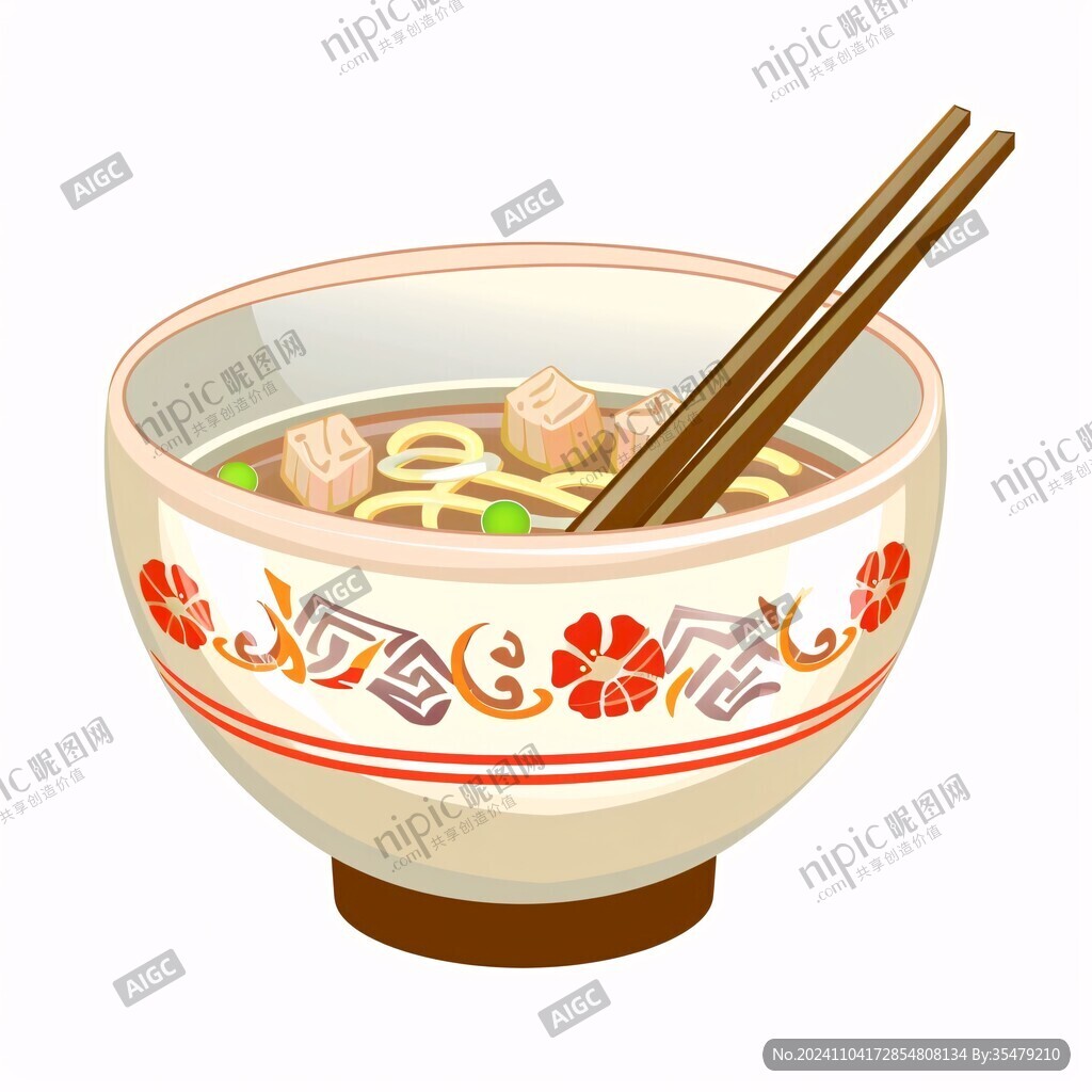 面碗插畫