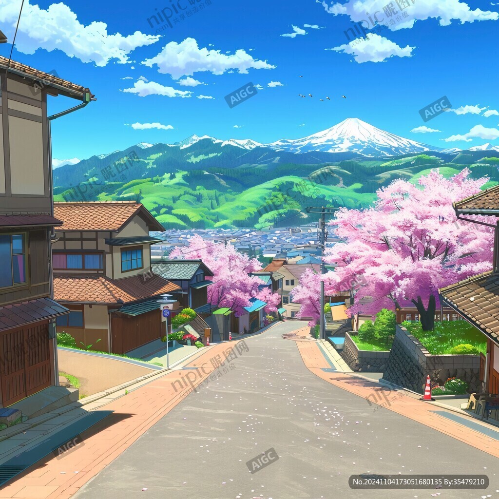 富士山下的小鎮