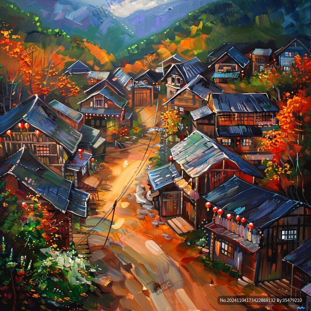 山村插畫(huà)