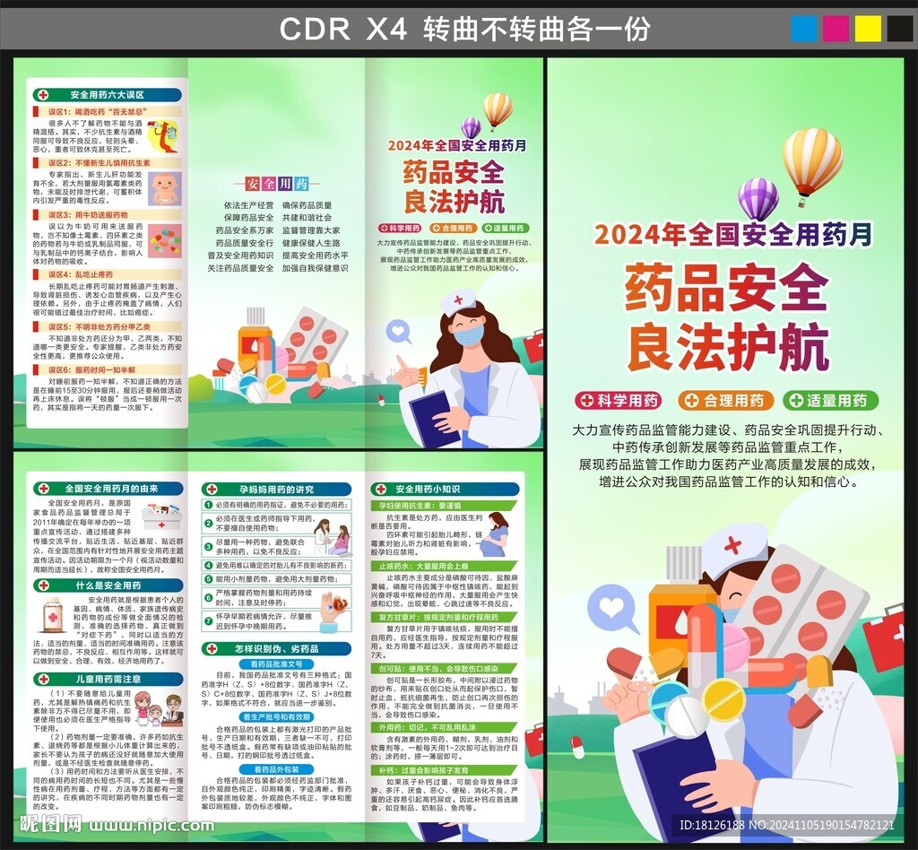 2024年全國安全用藥月三折頁