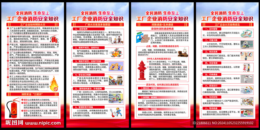 工廠企業消防掛圖