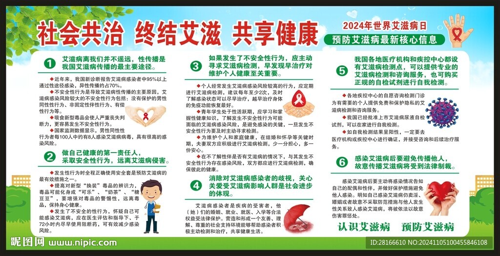 世界艾滋病日宣傳欄