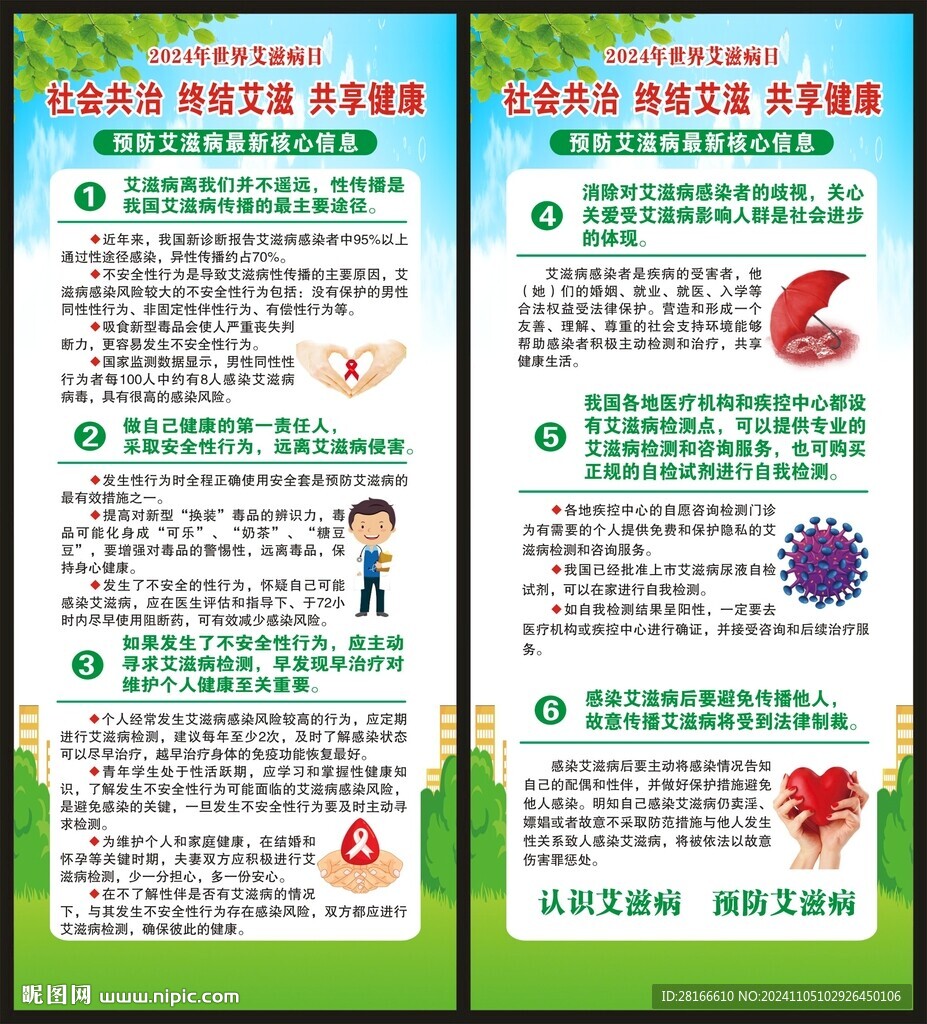 世界艾滋病日展架