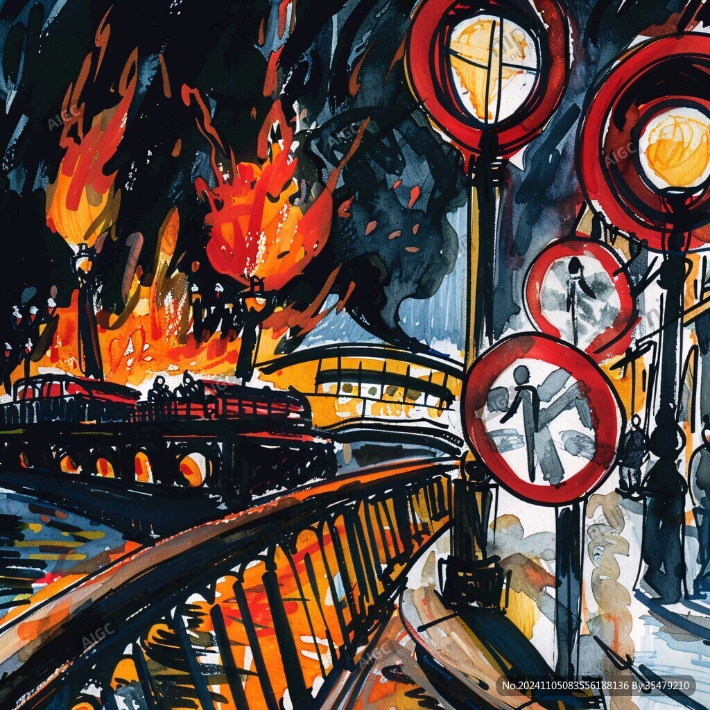 火車火災