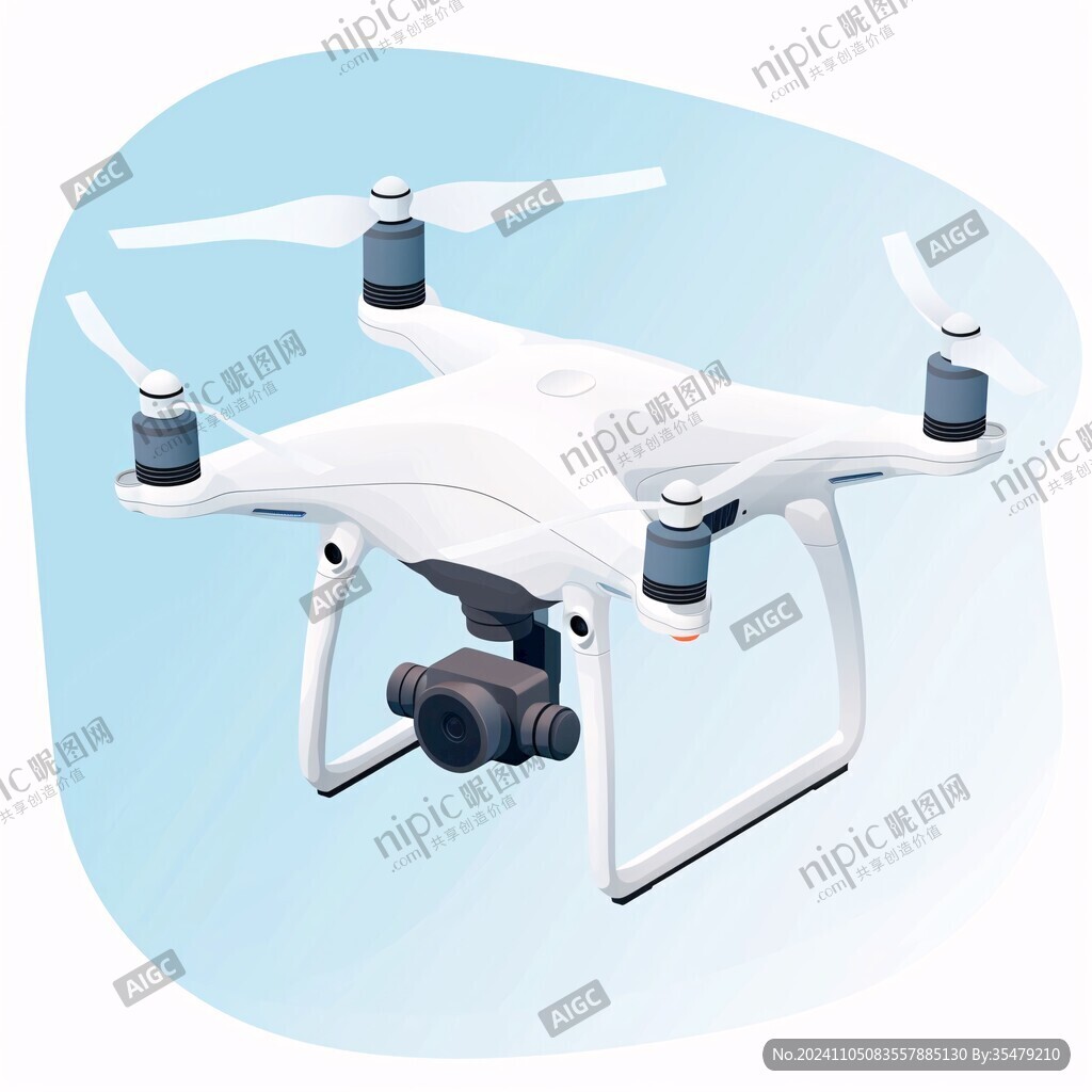 白色無人機