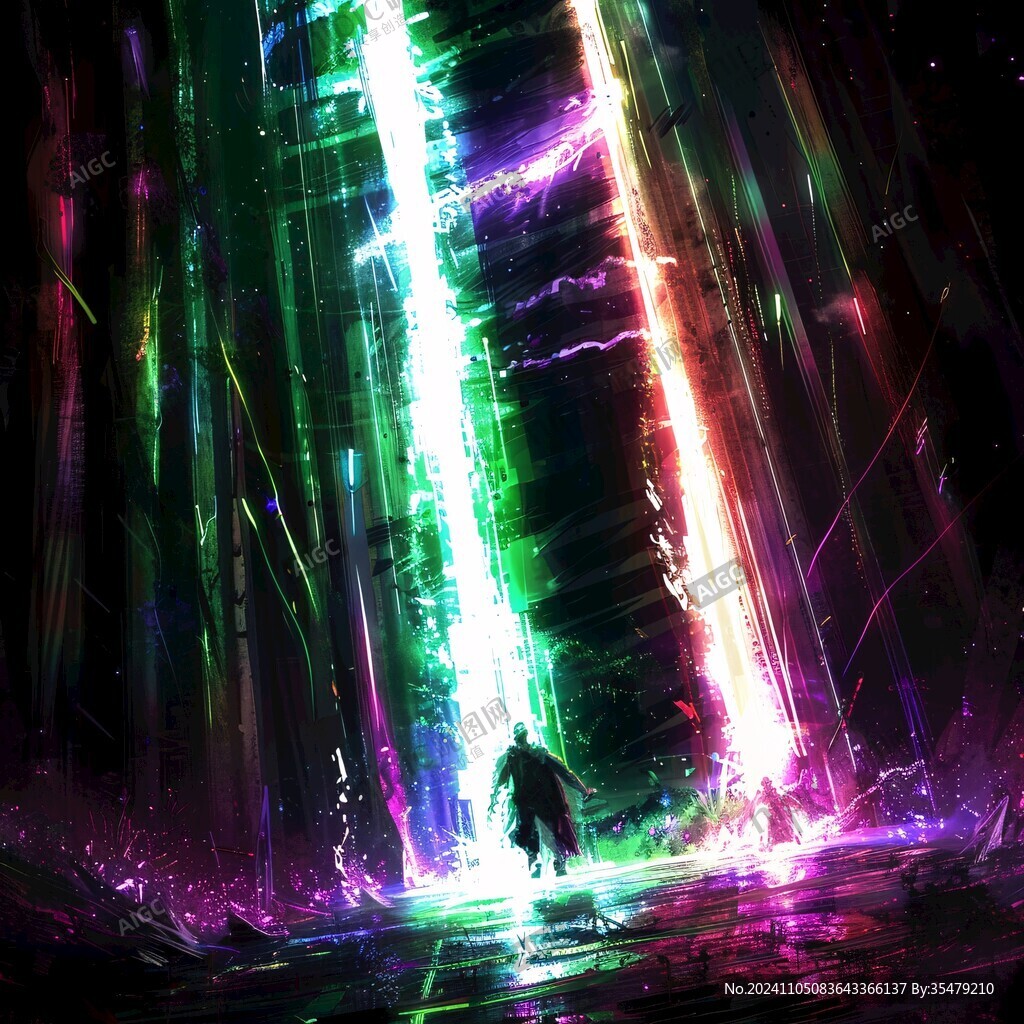 夢(mèng)幻插畫奇幻炫光