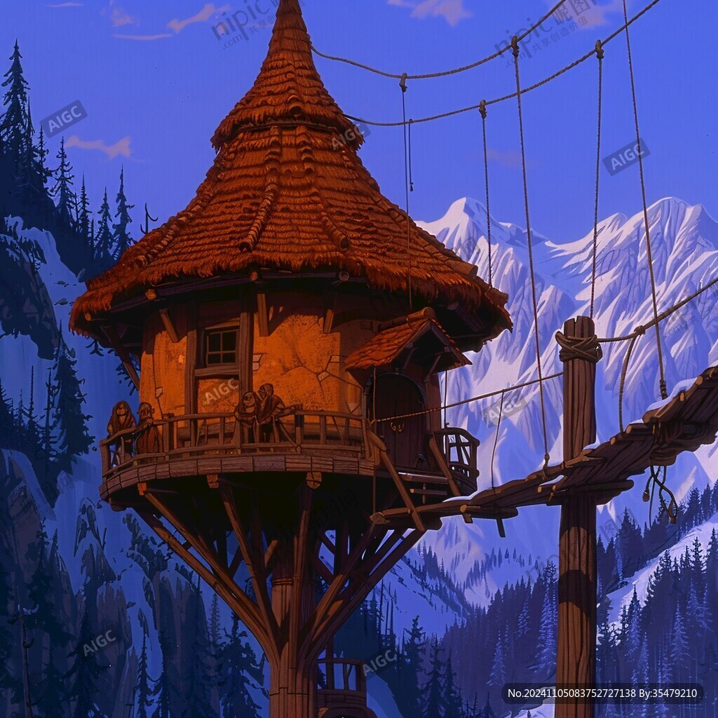 美式動畫片場景