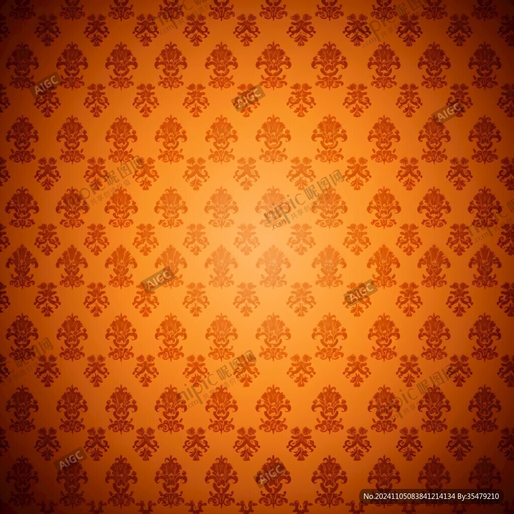 棕色花紋壁紙