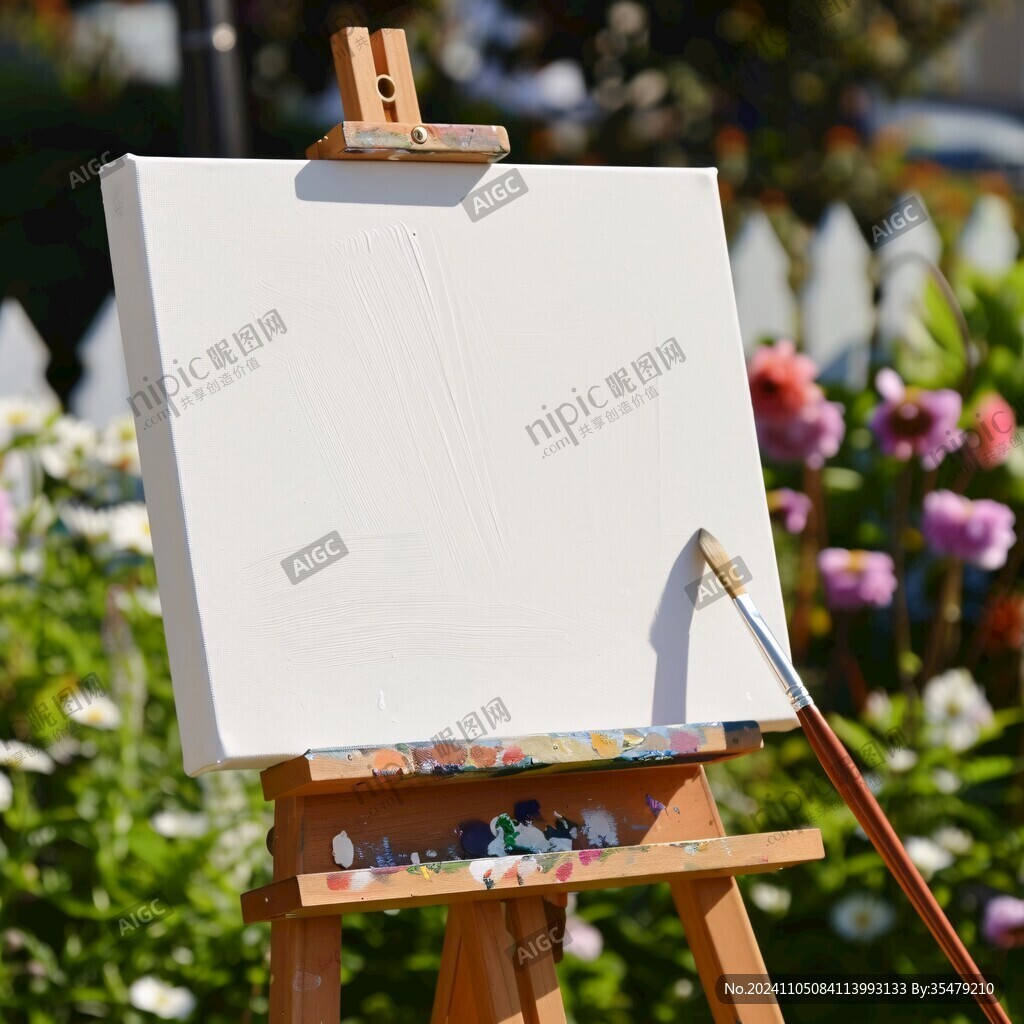 調色板油畫布
