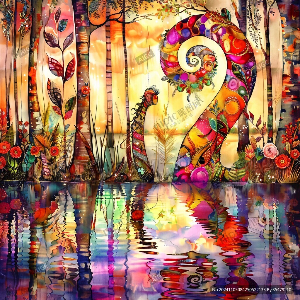 奇幻森林插畫(huà)