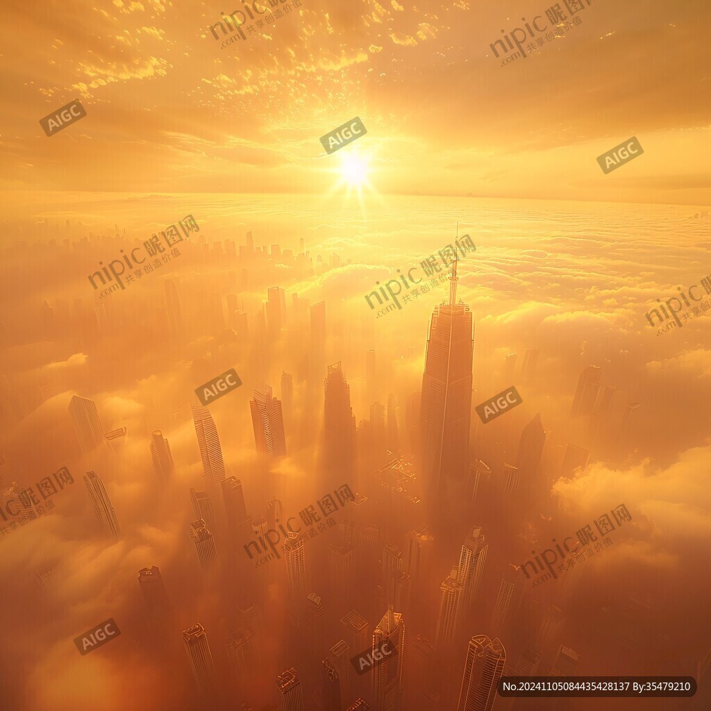 晨霧中的陸家嘴