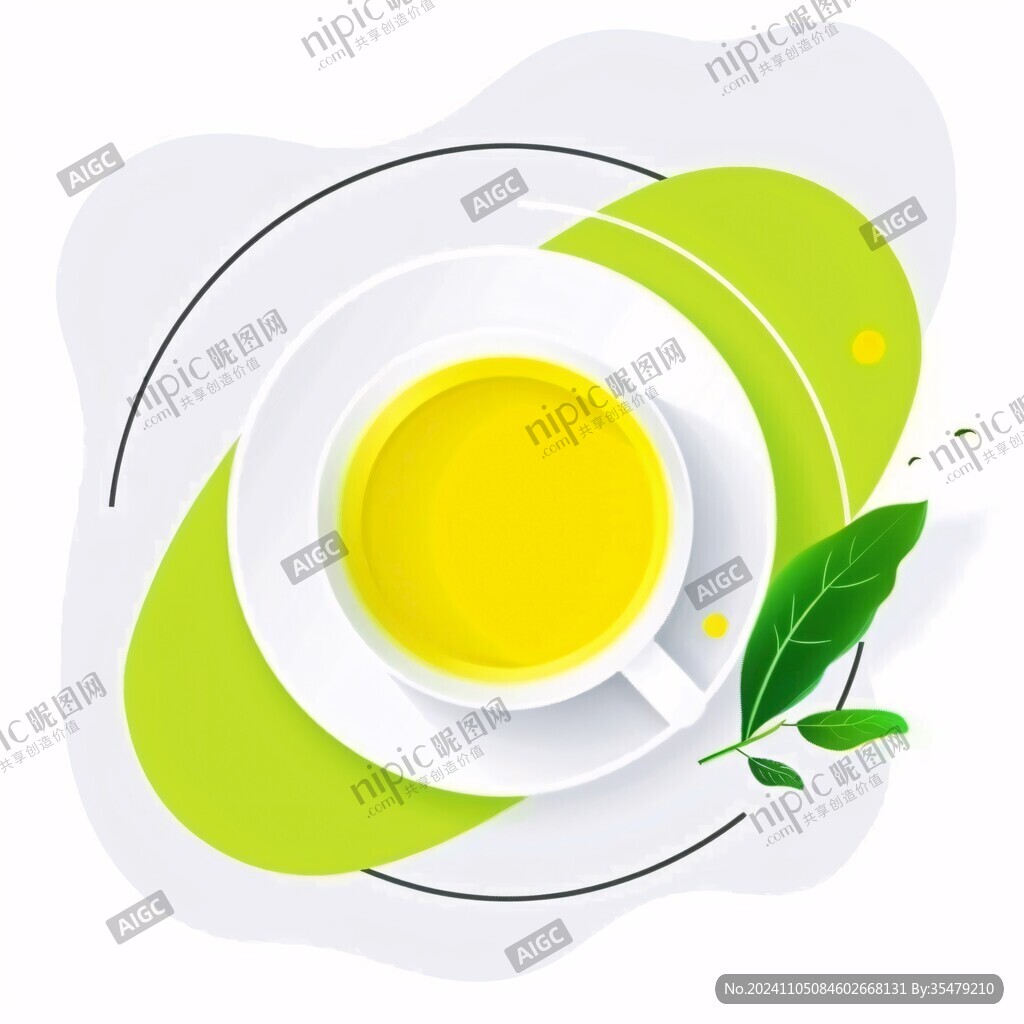 黃綠色清亮茶水