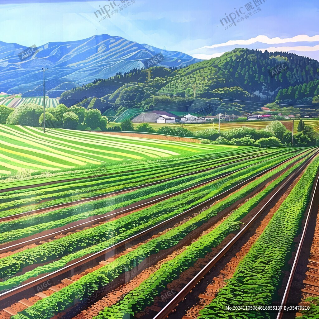 現(xiàn)代化農(nóng)田場(chǎng)景