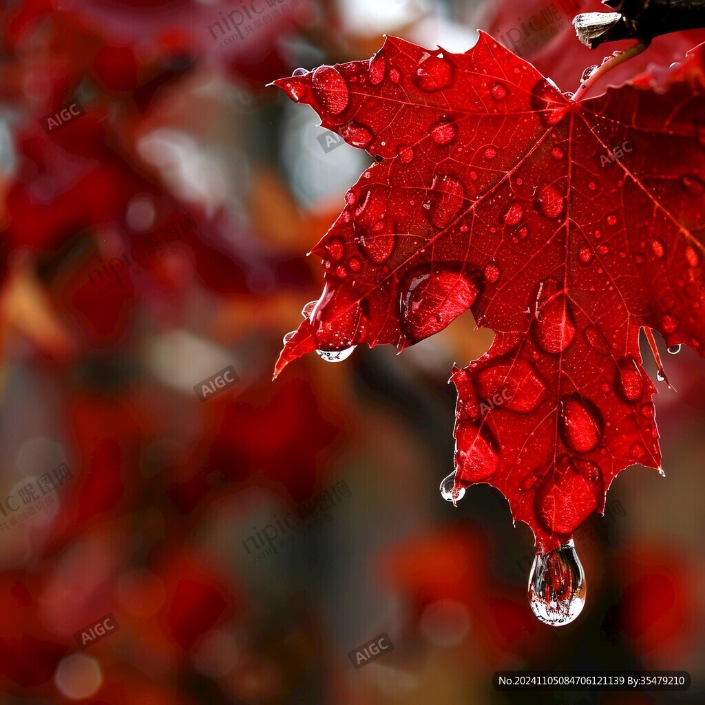 秋紅秋雨綿綿