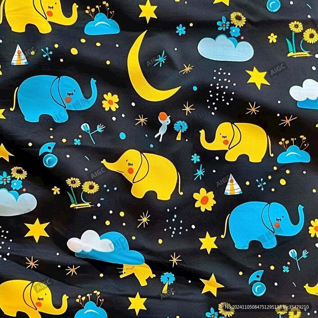 卡通星空圖案