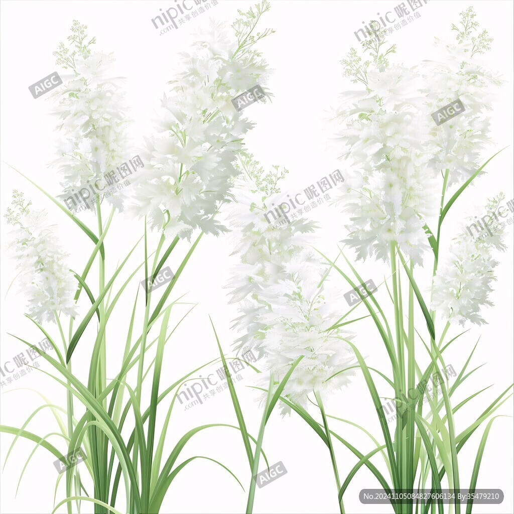 手繪韭菜花
