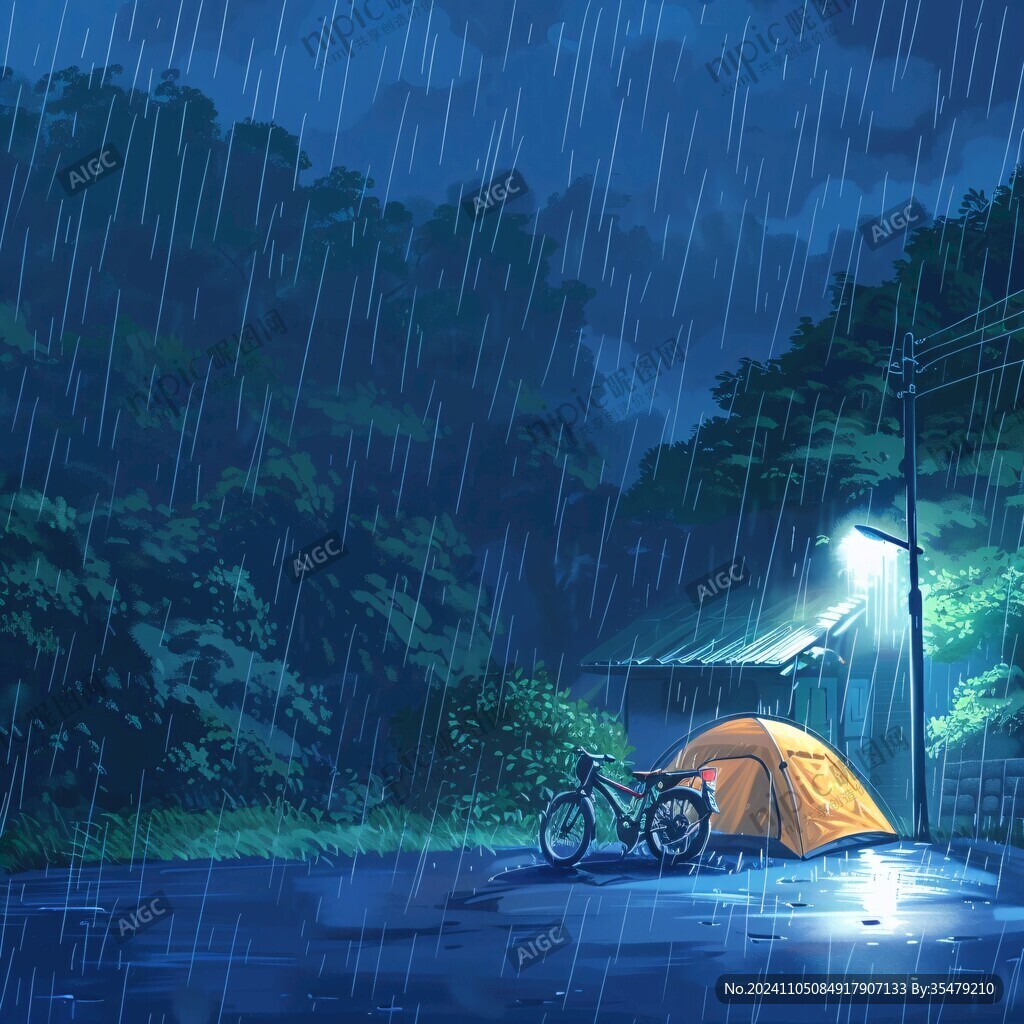 雨天插畫
