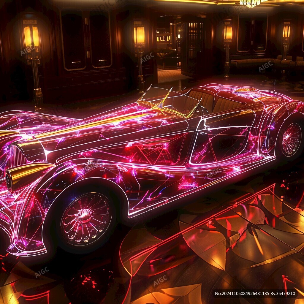 發(fā)光的車酷炫車