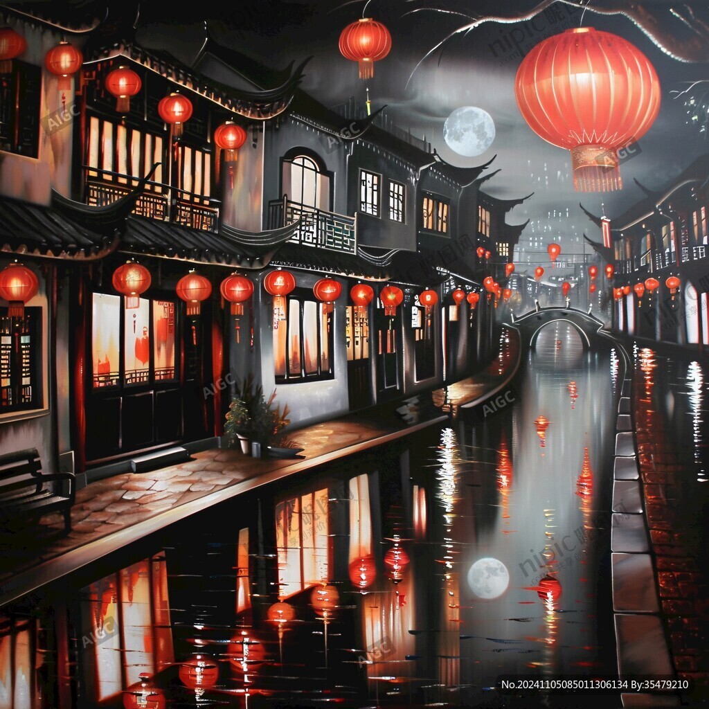 山塘夜景