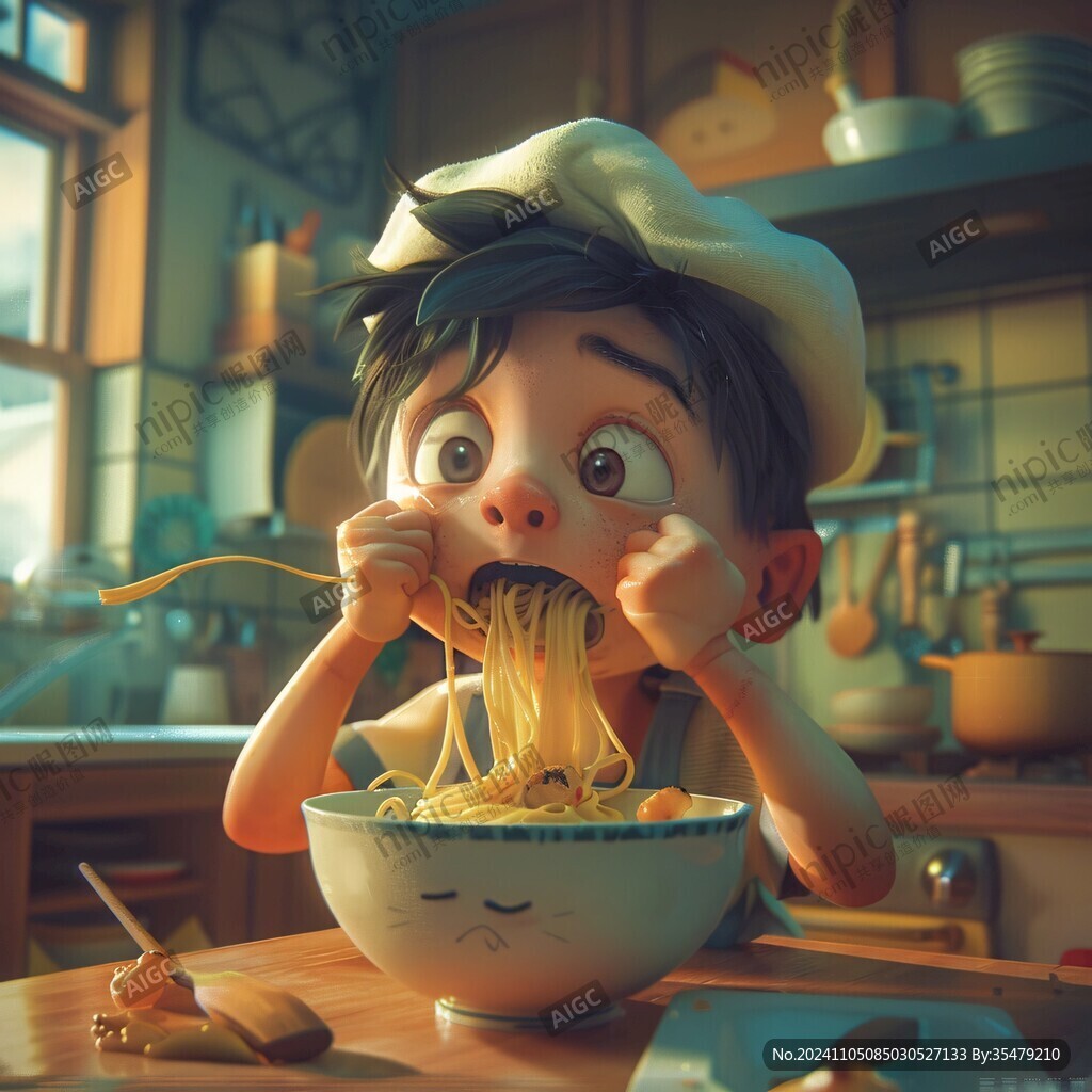 卡通美食家頭像
